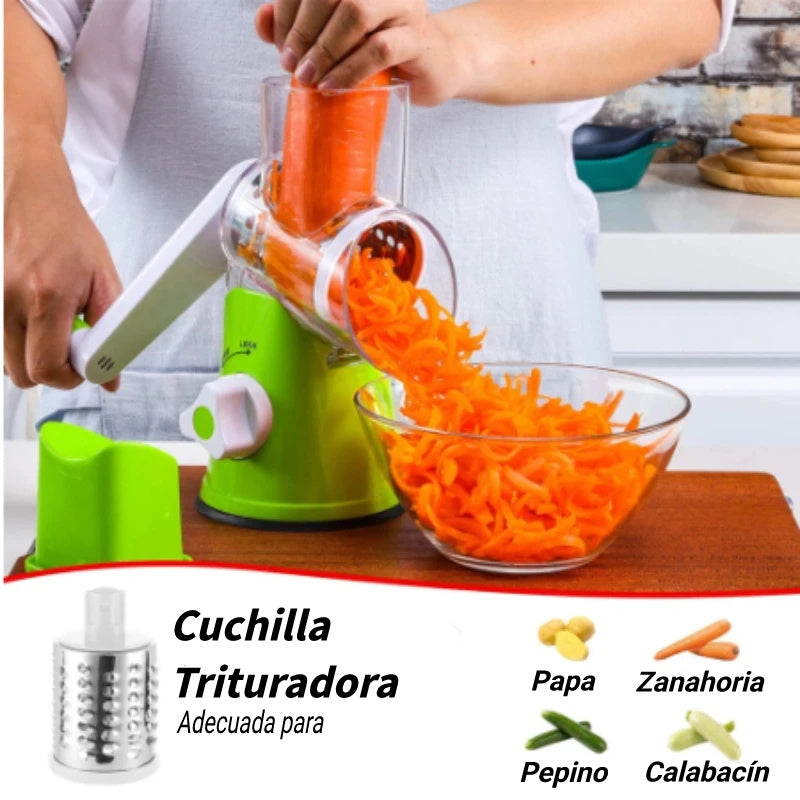 Rallador Giratorio Multifuncional Manual para cortador de verduras